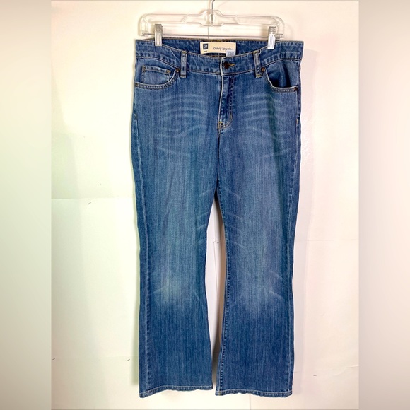 GAP Jeans Gap Curvy Low Rise Jeans Womens Size Stretch Medium Wash